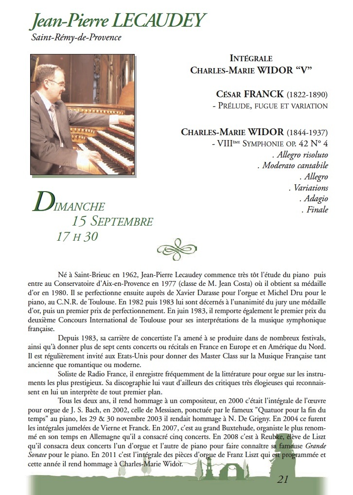 21 JPL WIDOR, FRANCK